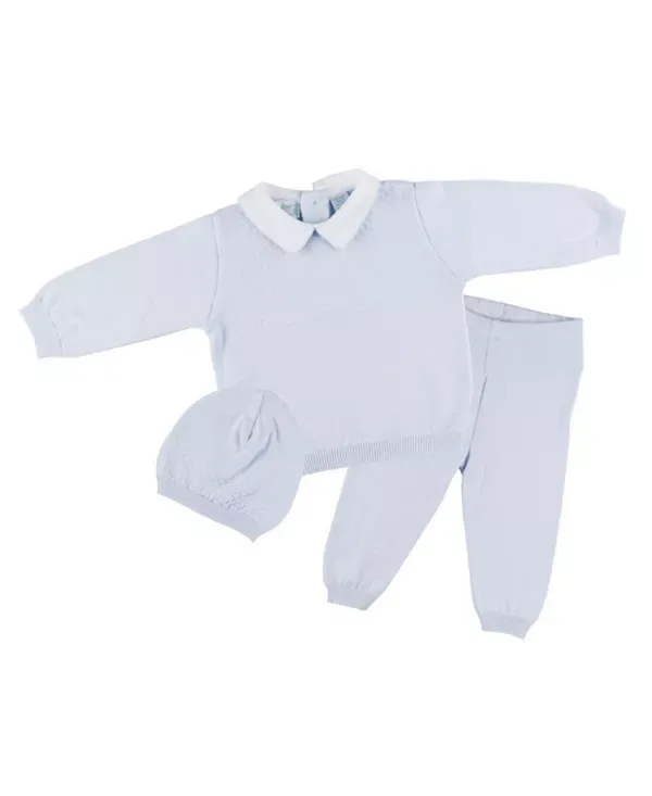Детский комплект для мальчиков с пике-воротником Feltman Brothers, Light Blue
