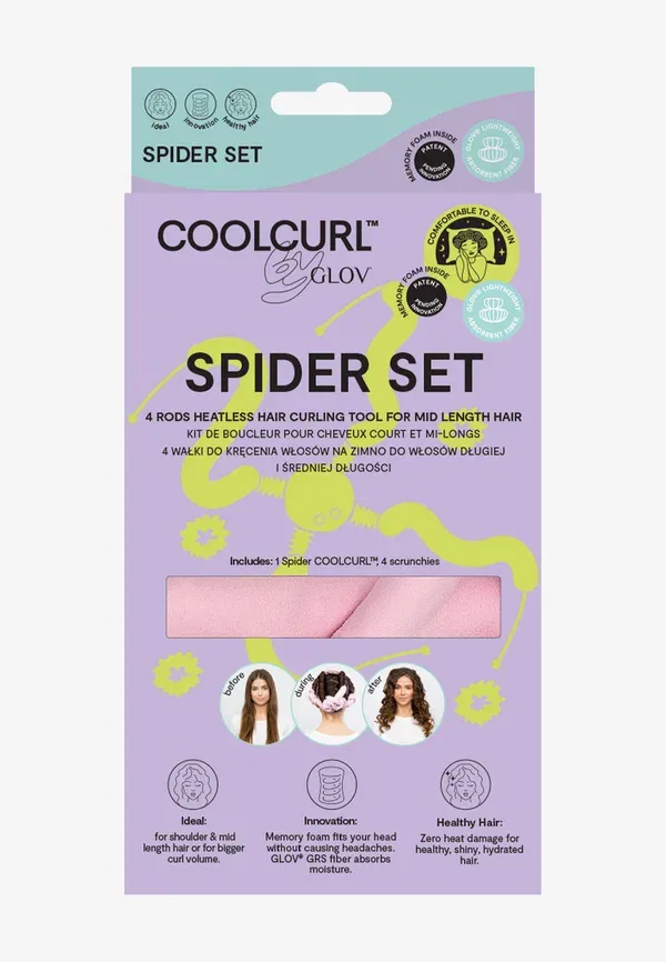 Набор Coolcurl Spider Box - бигуди и щипцы для завивки без нагрева Glov — фото 2