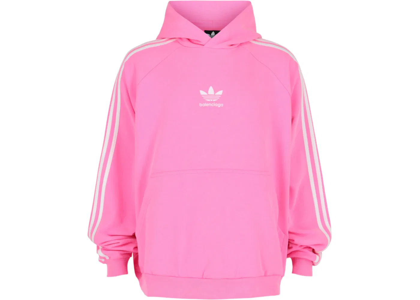 Мужской худи с длинным рукавом Balenciaga, Neon Pink/White