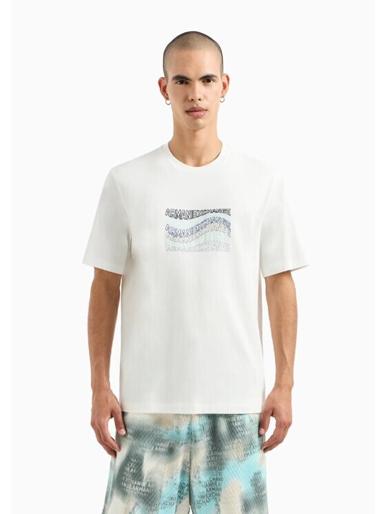 

Футболка стандартного кроя Armani Exchange, белый
