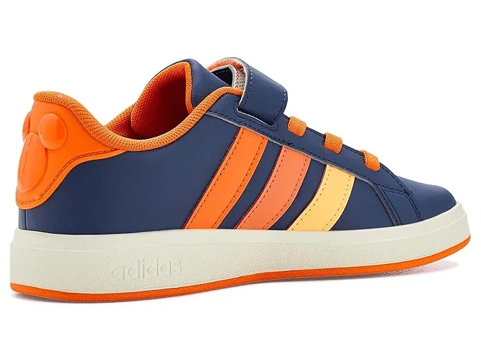 Кроссовки Mickey Mouse Grand Court Adidas Kids, Dark Blue/Ice Tangerine/Pure Orange — фото 4