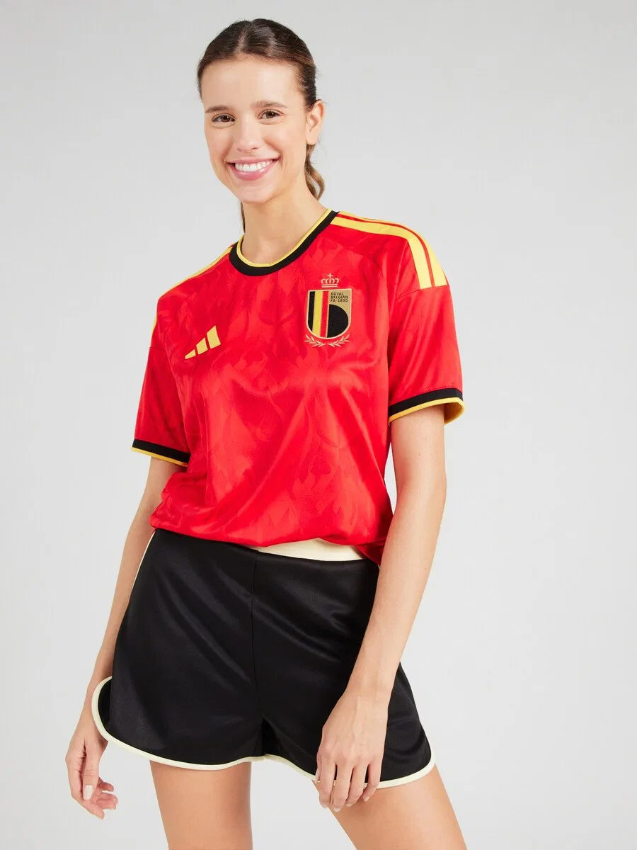 Футболка ADIDAS PERFORMANCE 'Belgium 26 Home' красного цвета — фото 3
