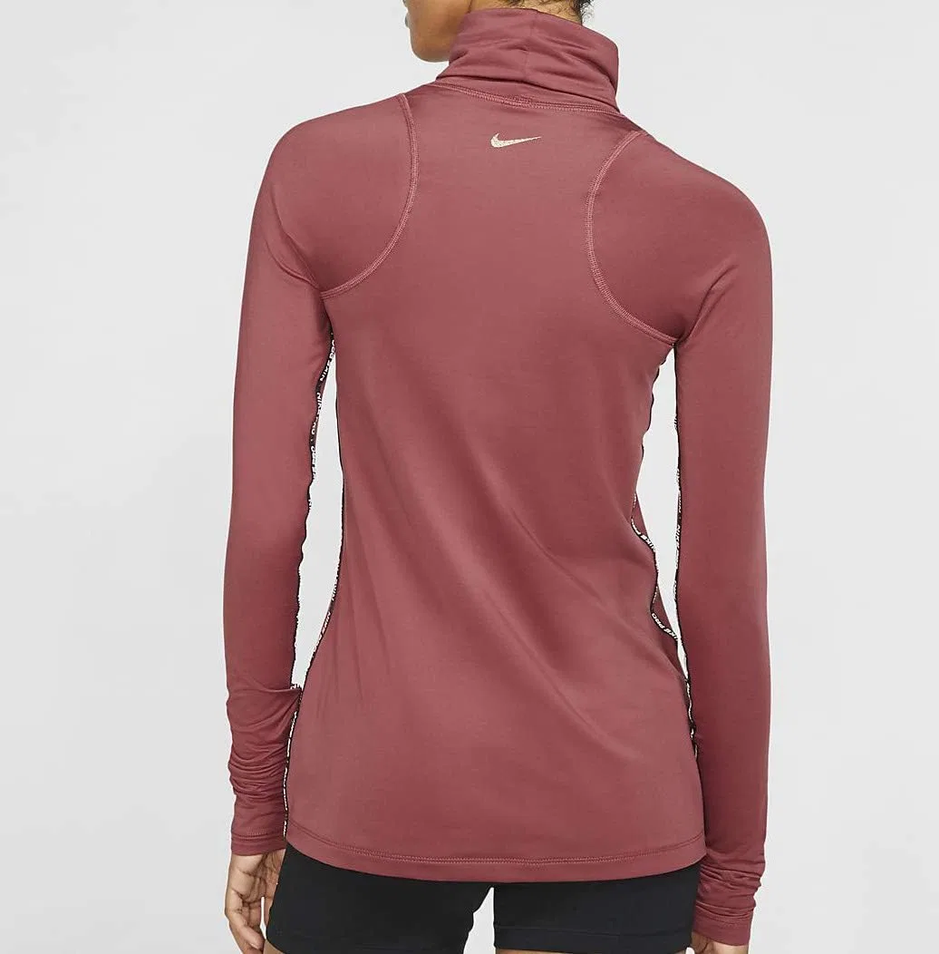 Женская длинная футболка с воротником Nike, Metallic — фото 2