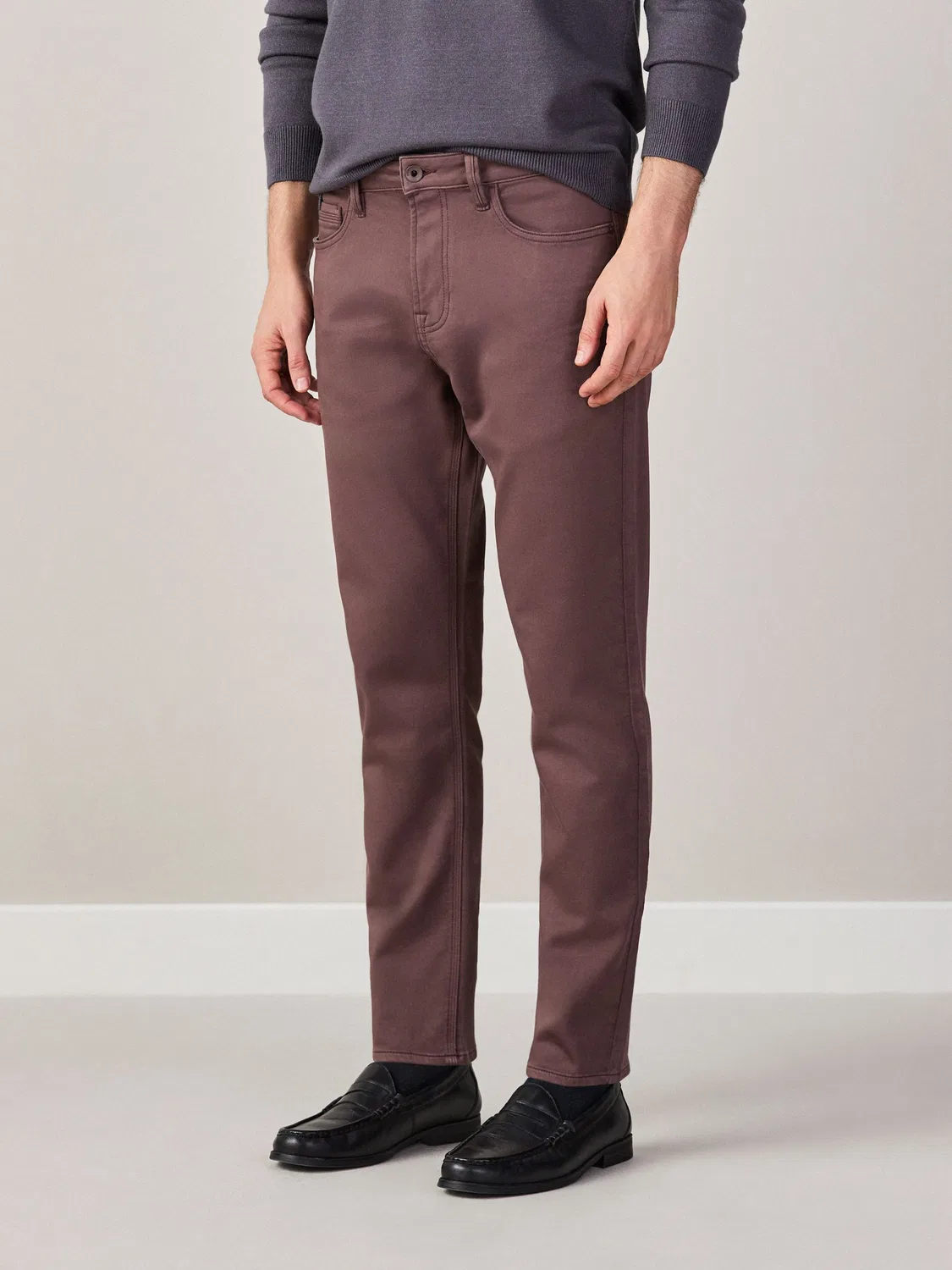 Джинсы Regular Tapered Fit, Comfort Stretch Next, терракотовый