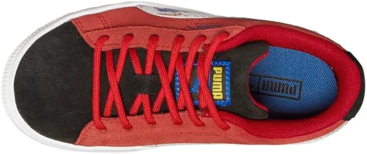 Детские кроссовки для мальчиков с принтом Suede Splash PUMA, Red — фото 4