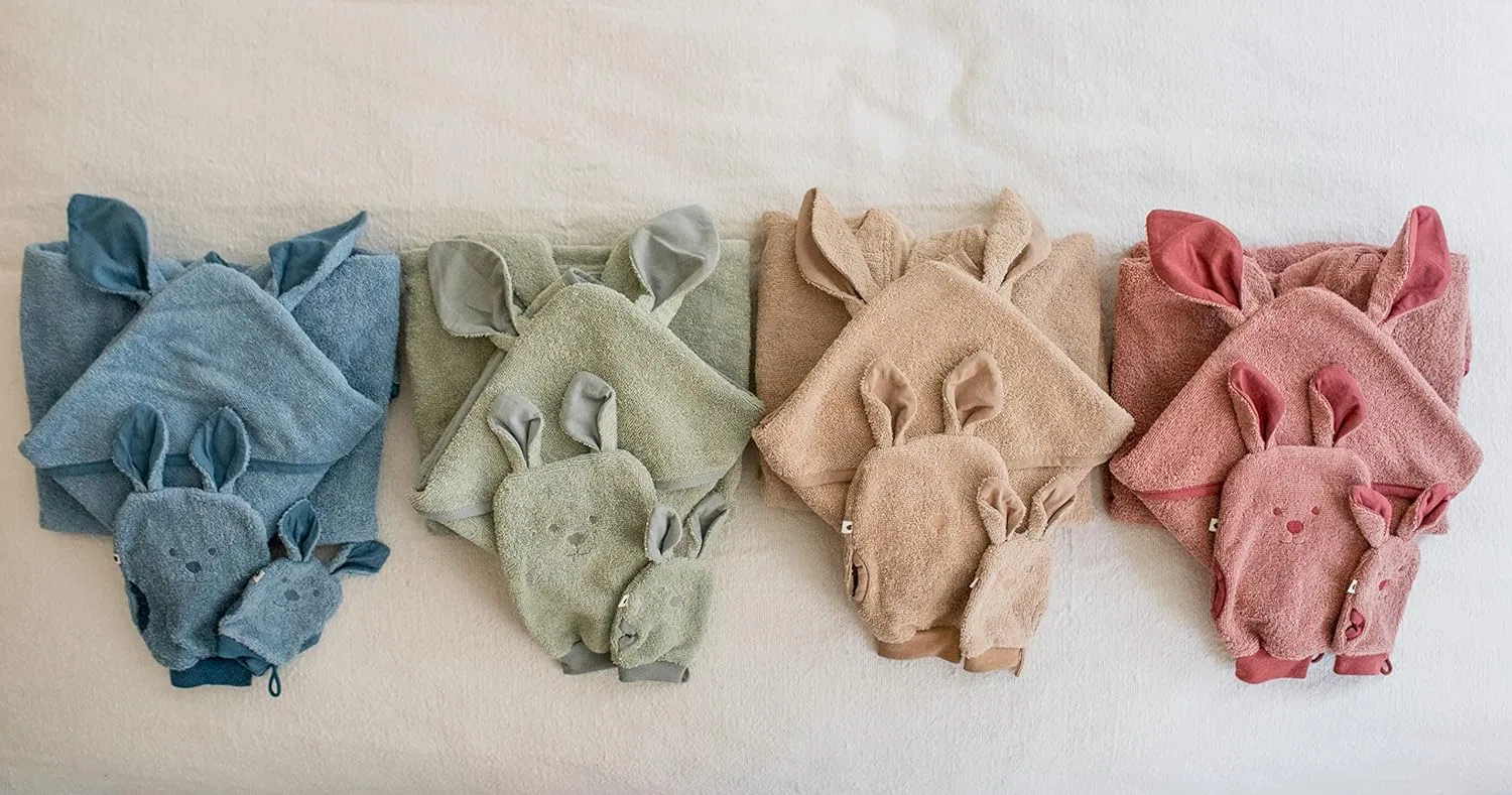 Варежки для ванны из органического хлопка, BIBS, набор из 2 штук, Woodchuck — фото 4