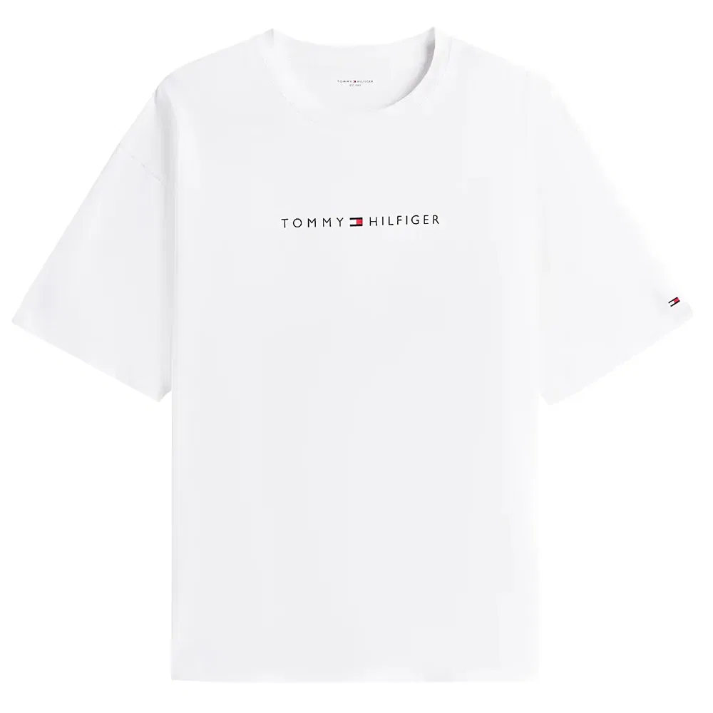 Футболка с коротким рукавом Cont Logo Tommy Hilfiger, белый — фото 3