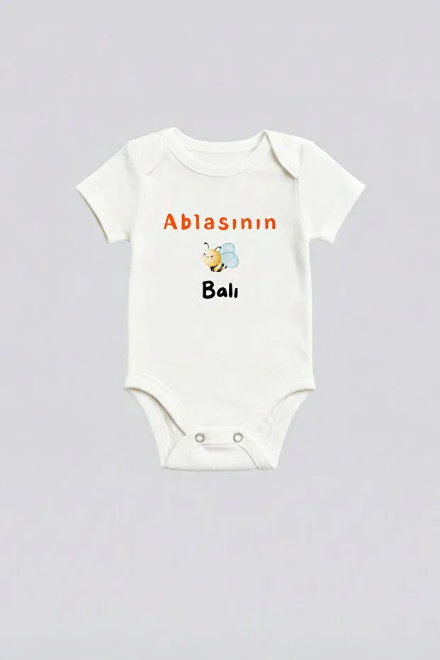 Детское боди с принтом Bebesco Bebe, White
