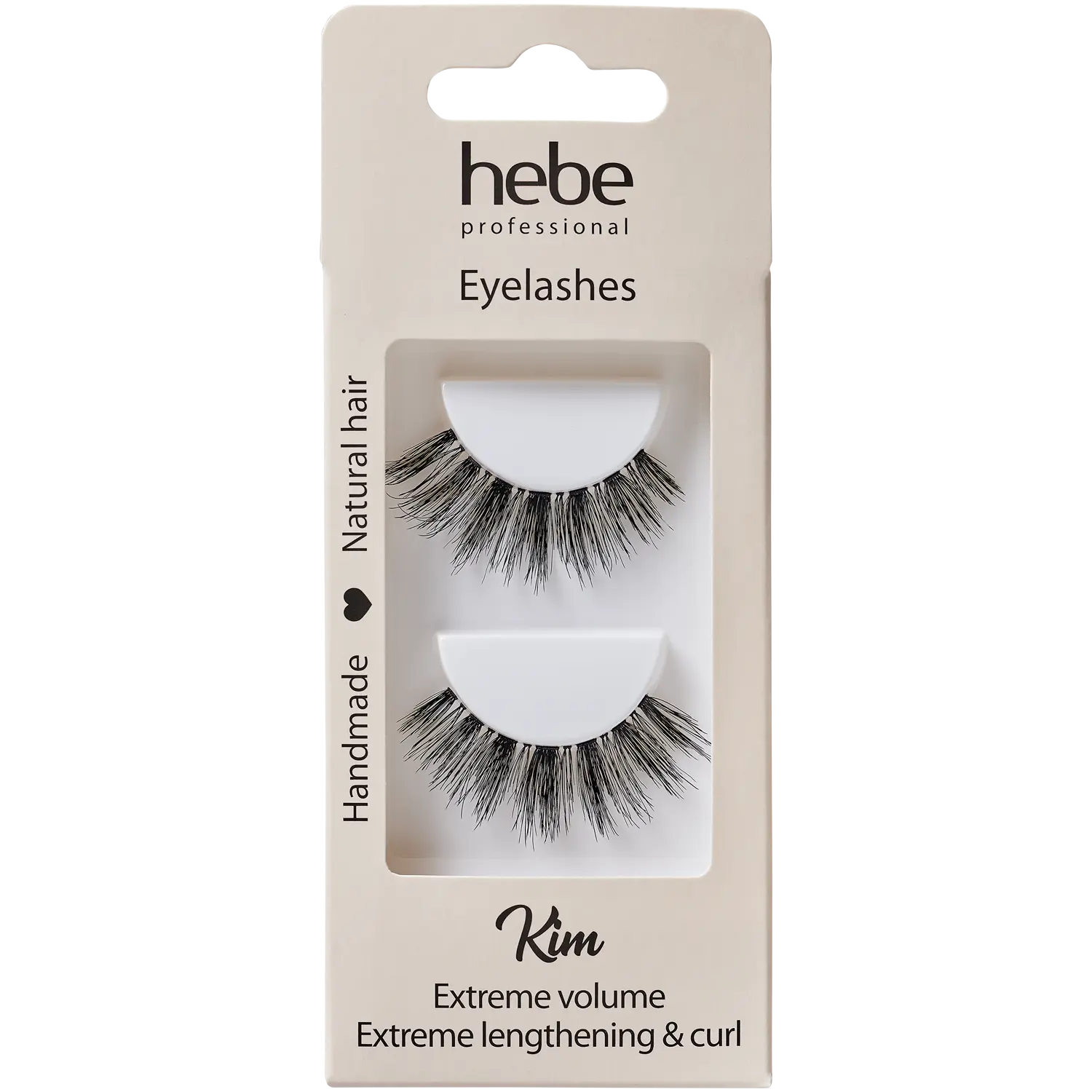 

Hebe Professional Kim многоразовые натуральные ресницы, 1 упаковка