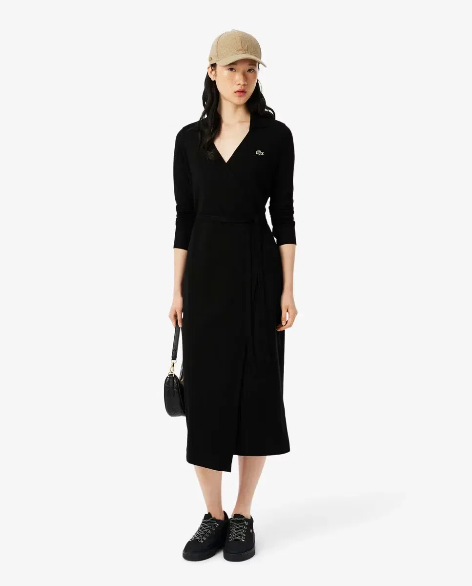 Платье Lacoste с запахом Negro