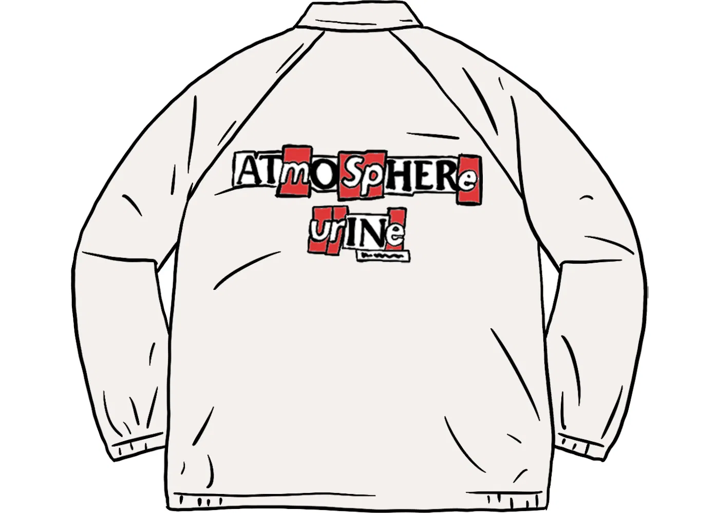 Мужская куртка из твила Antihero Snap Front Supreme, White