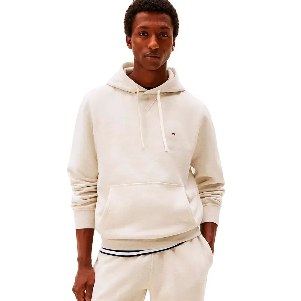 Мужской худи из хлопкового футера Essential Seasonal Tommy hilfiger, Beige