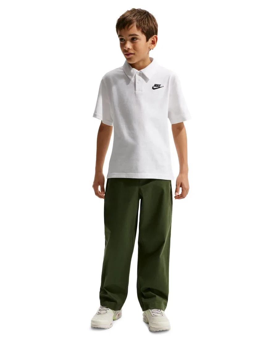 Поло Nike Club Knit Short-Sleeve, White/Black — фото 2