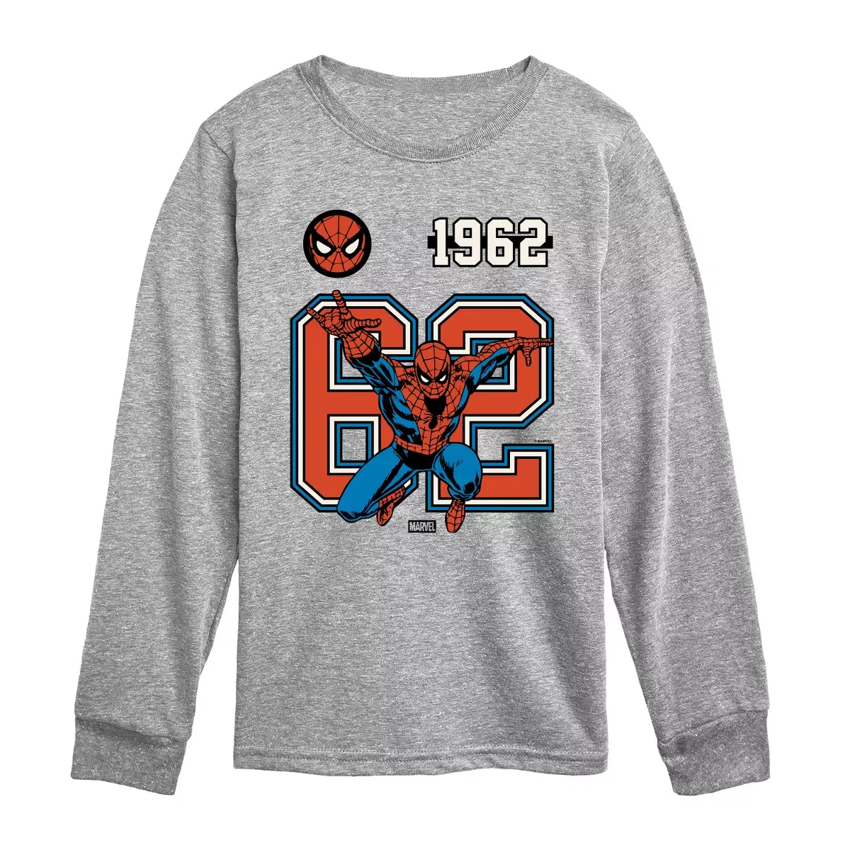 Детское лонгслив с принтом Spider-Man Jersey, цвет Athletic Heather