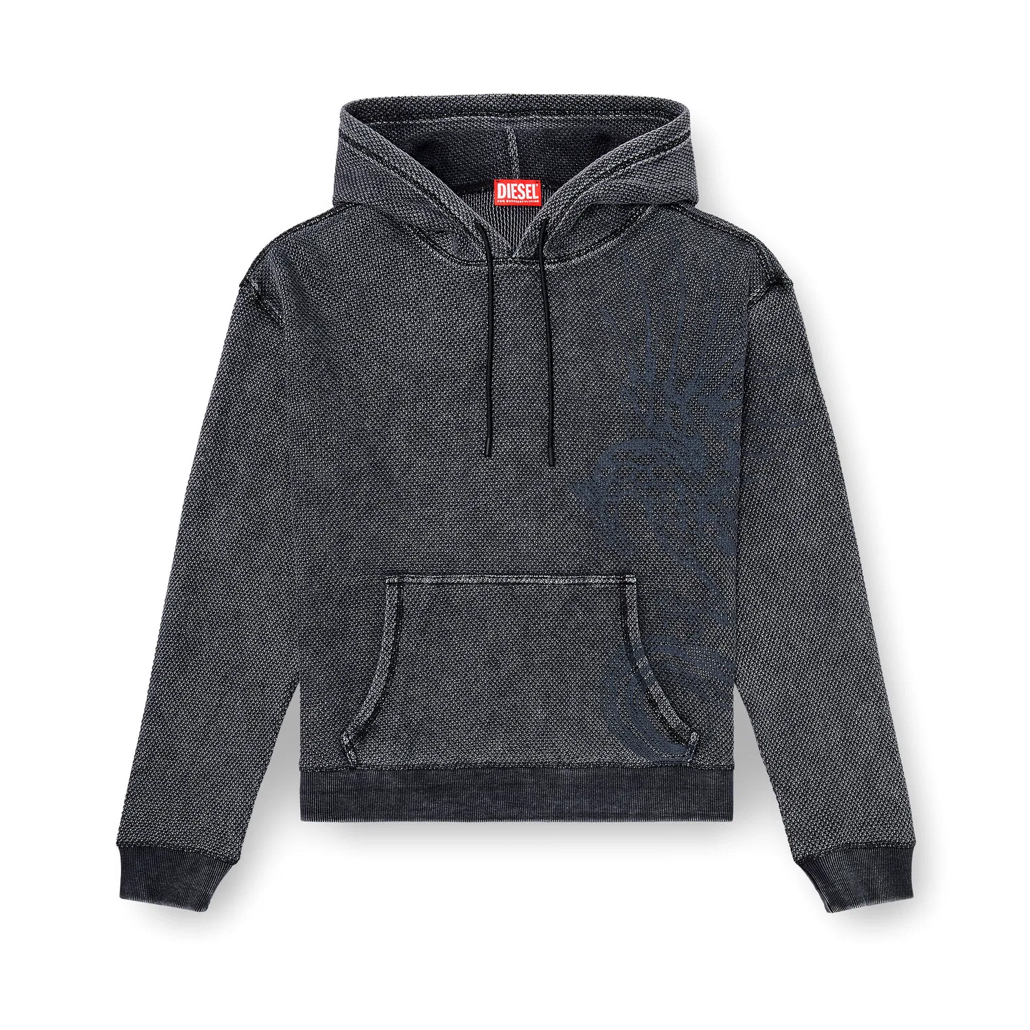 Мужской свитшот с капюшоном DIESEL, Dark Gray