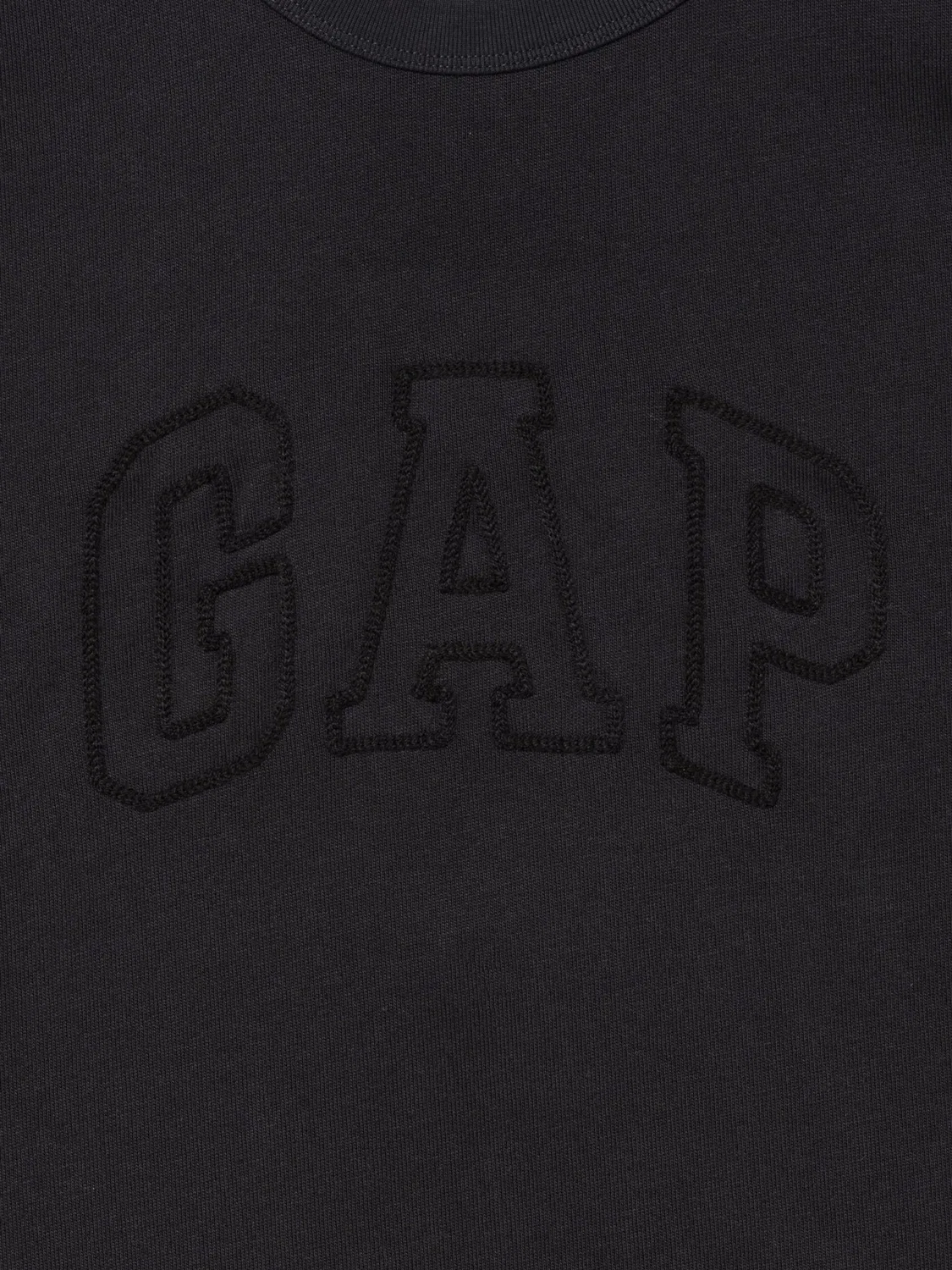 Футболка, оверсайз, Heavyweight Logo Gap, черный — фото 2