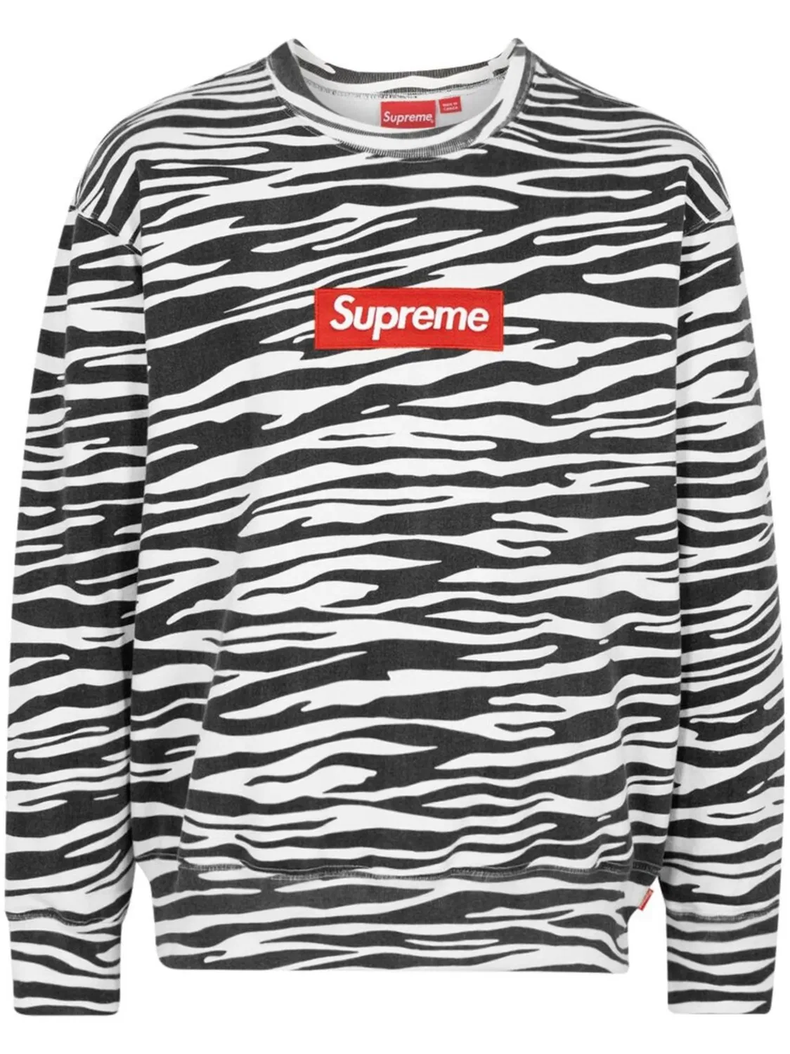 Свитшот с логотипом Supreme, черный