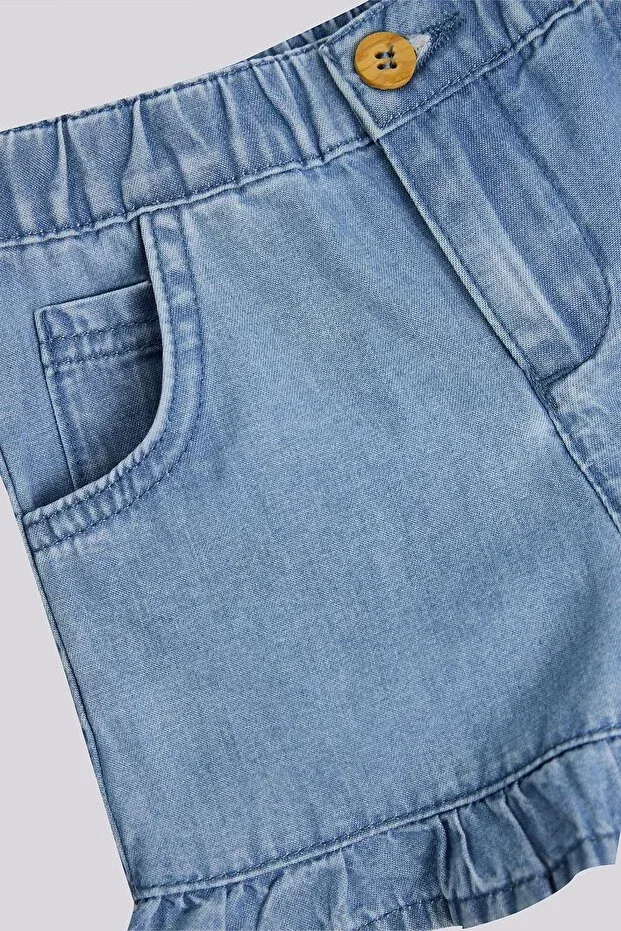 Детские джинсовые шорты для девочек Gb Baby Basic, Denim — фото 3