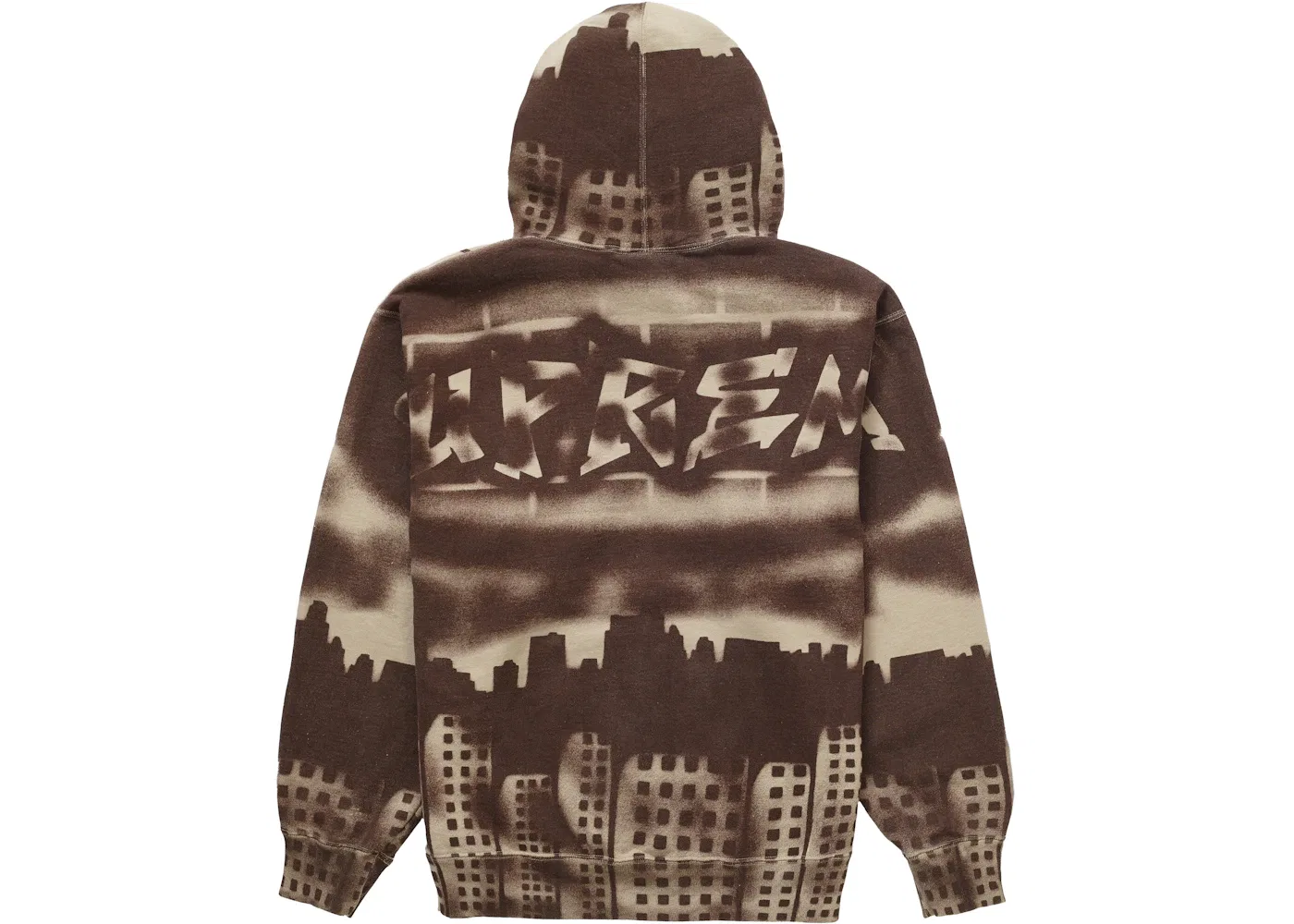 Мужская худи с принтом Supreme x New York Yankees Airbrush Sweatshirt, Clay — фото 2