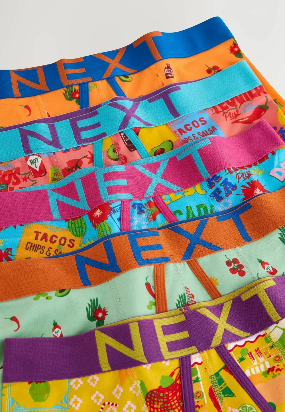 Комплект из 5 боксеров. - боксерские трусы Next, Orange Mexico Print — фото 2