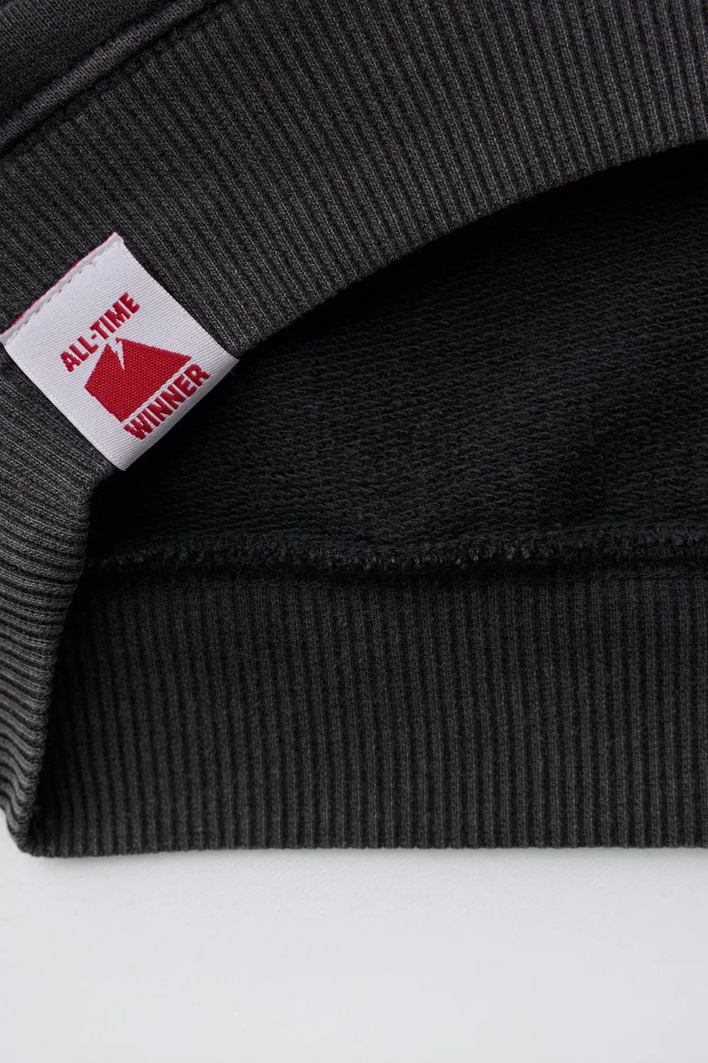 Футболка с эффектом выцветания и слоганом ZARA, Anthracite Grey — фото 4