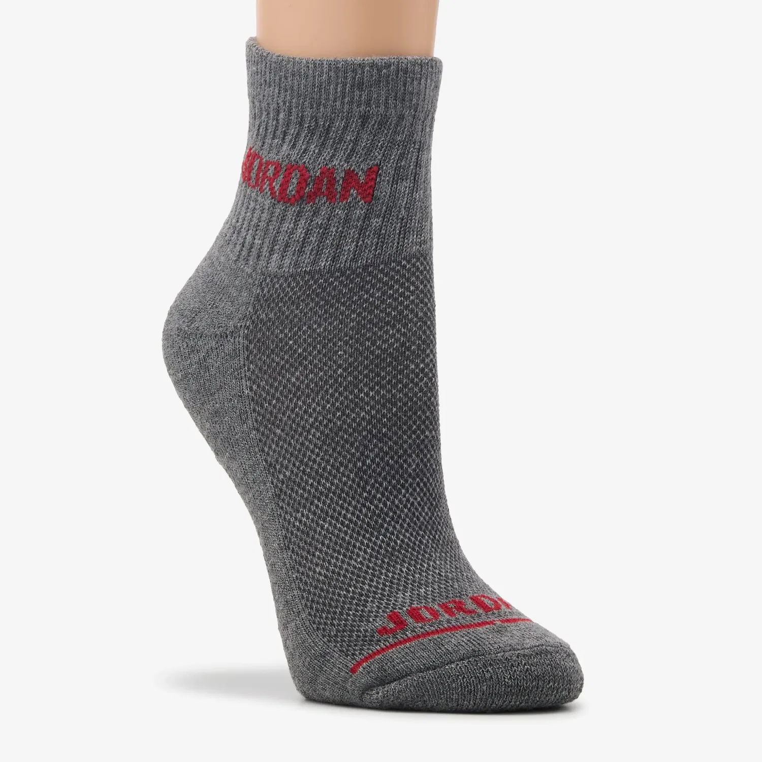 Набор из 6 пар средних носков Jordan Legend до щиколотки, Gym Red/White/Black Assorted — фото 2