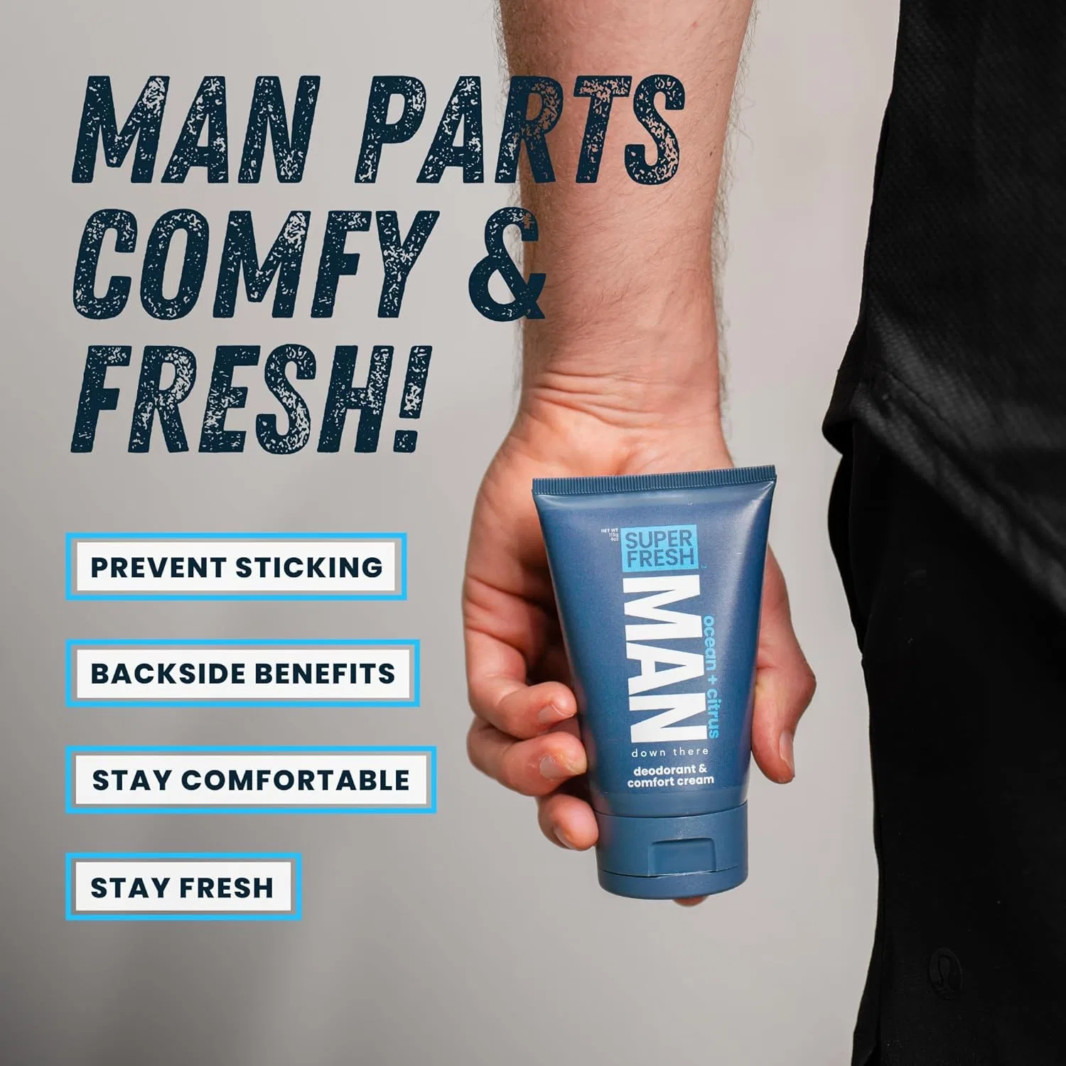 Дезодорант-лосьон для мужчин Super Fresh Man Parts, 2 шт, 4 fl oz, Fresh & Coconut Super & Fresh Co. — фото 3