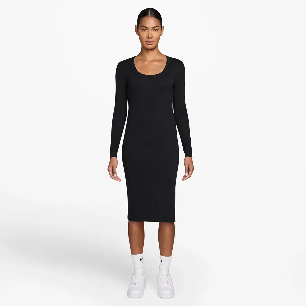 Женское платье с принтом Sportswear Chill Knit Nike, Negro