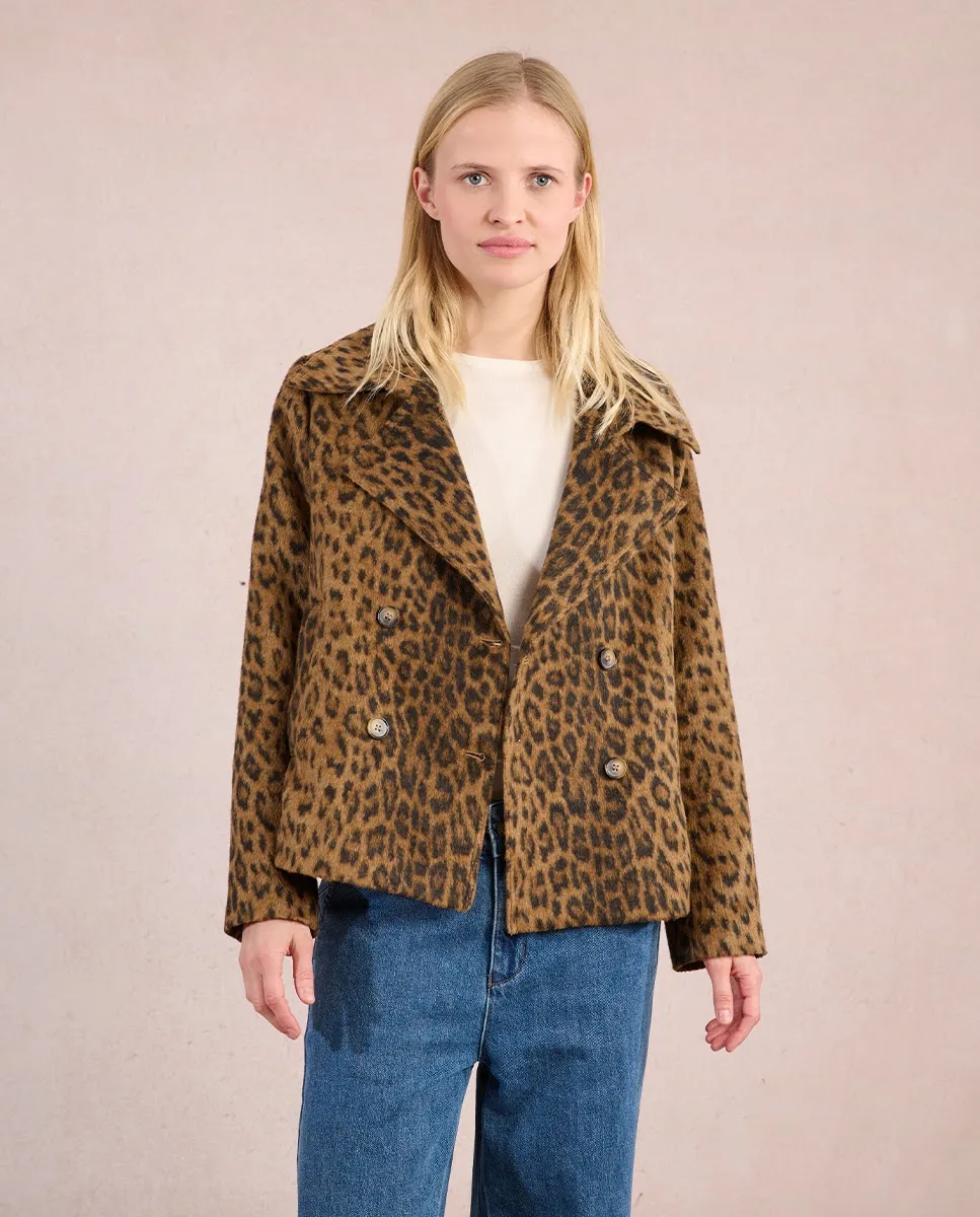 

Женская короткая куртка с узором и двойной застежкой Molly Bracken, коричневый