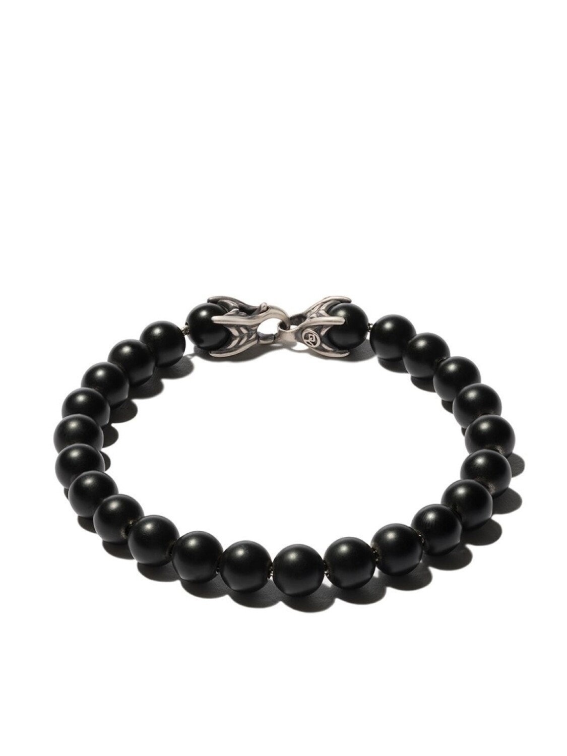

Серебряный браслет Spiritual Beads с ониксом David Yurman, черный