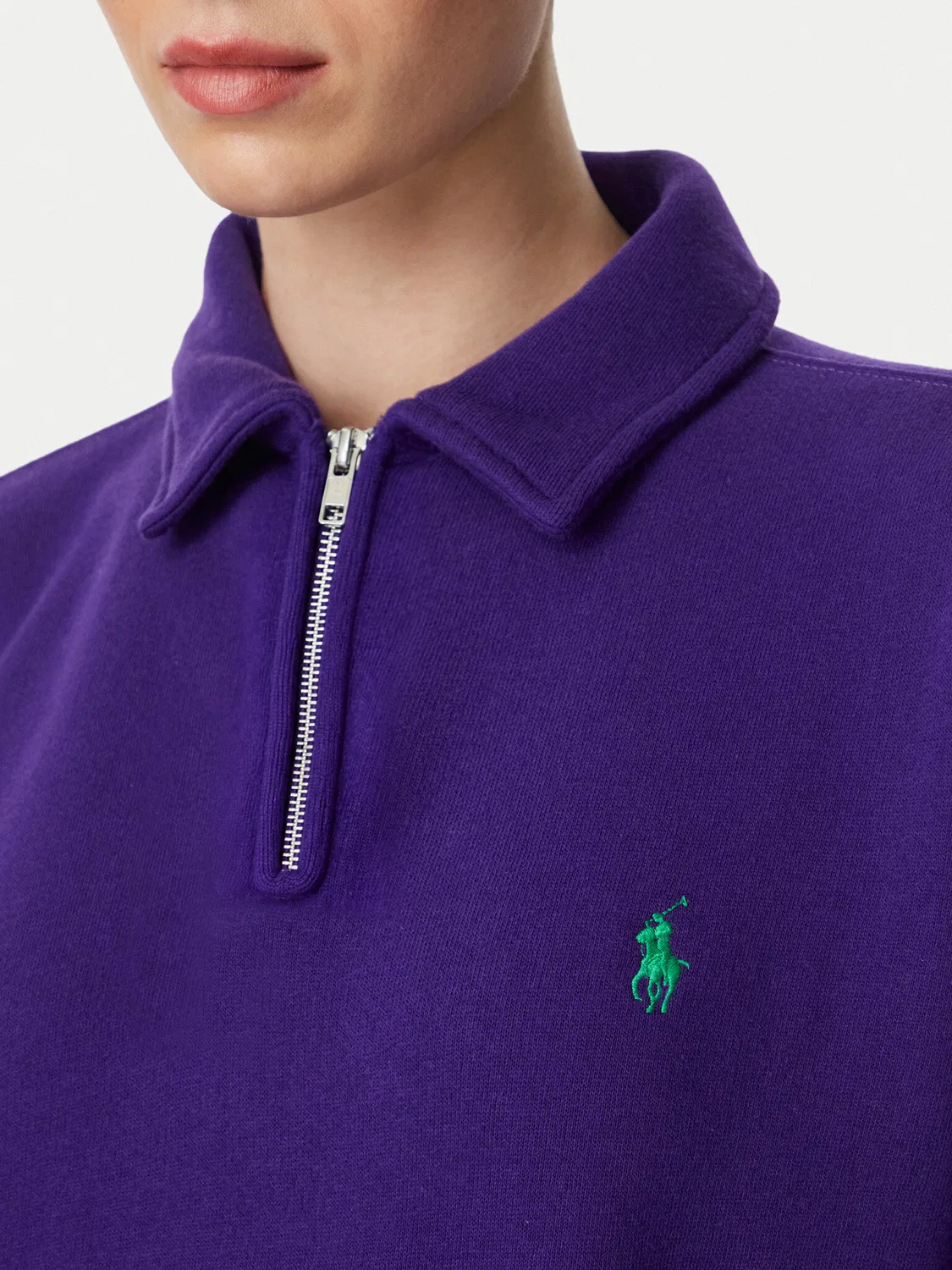 Женская толстовка стандартного кроя Polo Ralph Lauren, фиолетовый — фото 4