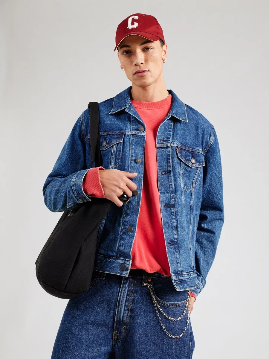Куртка LEVI'S Between-Season 'The Trucker' из синего денима — фото 3