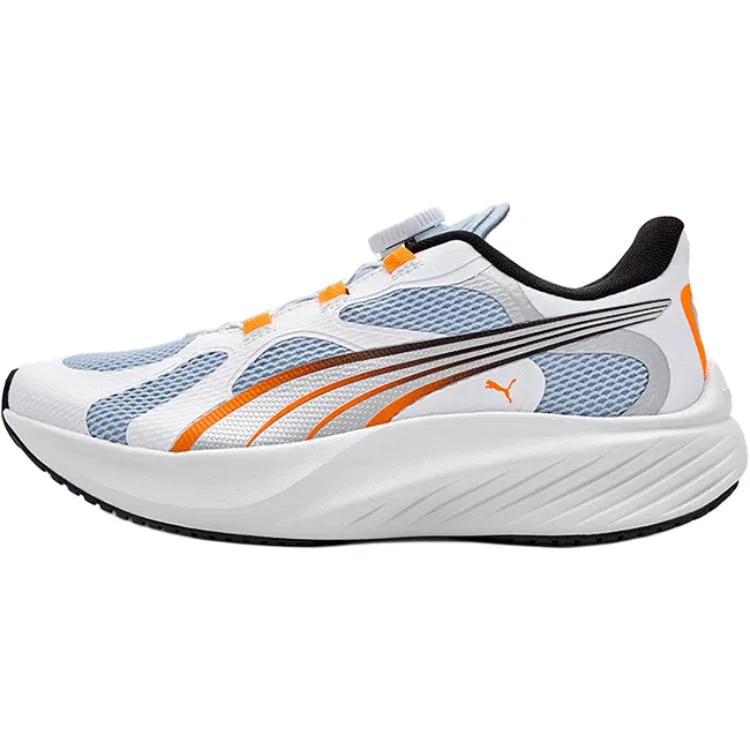 Детские кроссовки с шнуровкой Pounce Lite Disc PUMA, Snorkeling Blue-Silver-Puma White