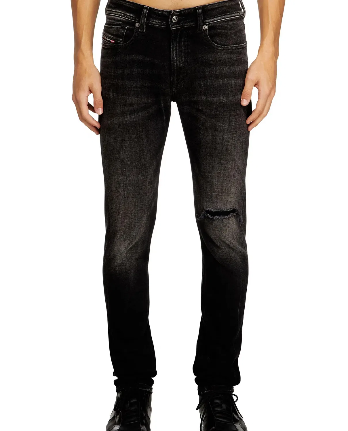 Мужские джинсы скинни с низкой посадкой DIESEL, Negro