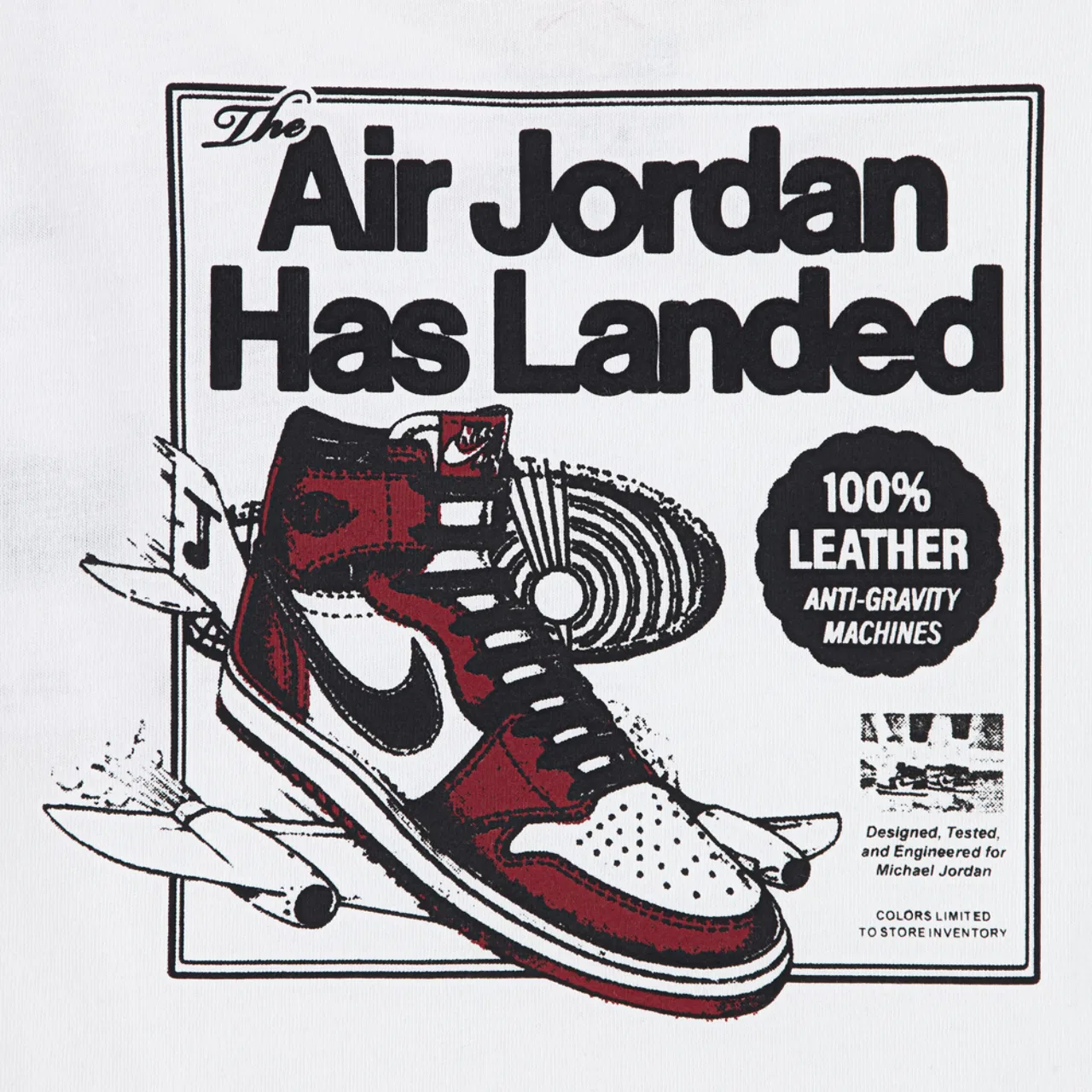 Футболка для мальчиков Jordan Has Landed, красный/белый — фото 4