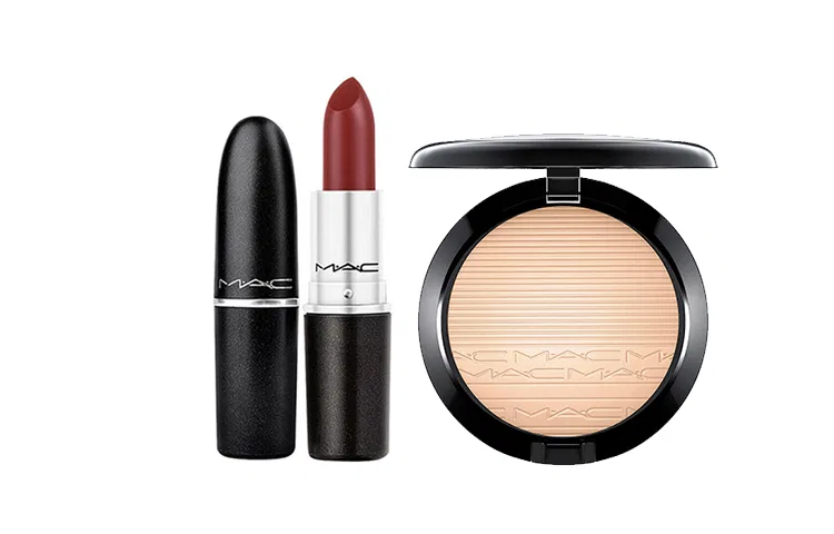 Женский набор для макияжа с хайлайтером и помадой MAC, Ginger Highlighter+Bullet Head Makeup Sets — фото 2
