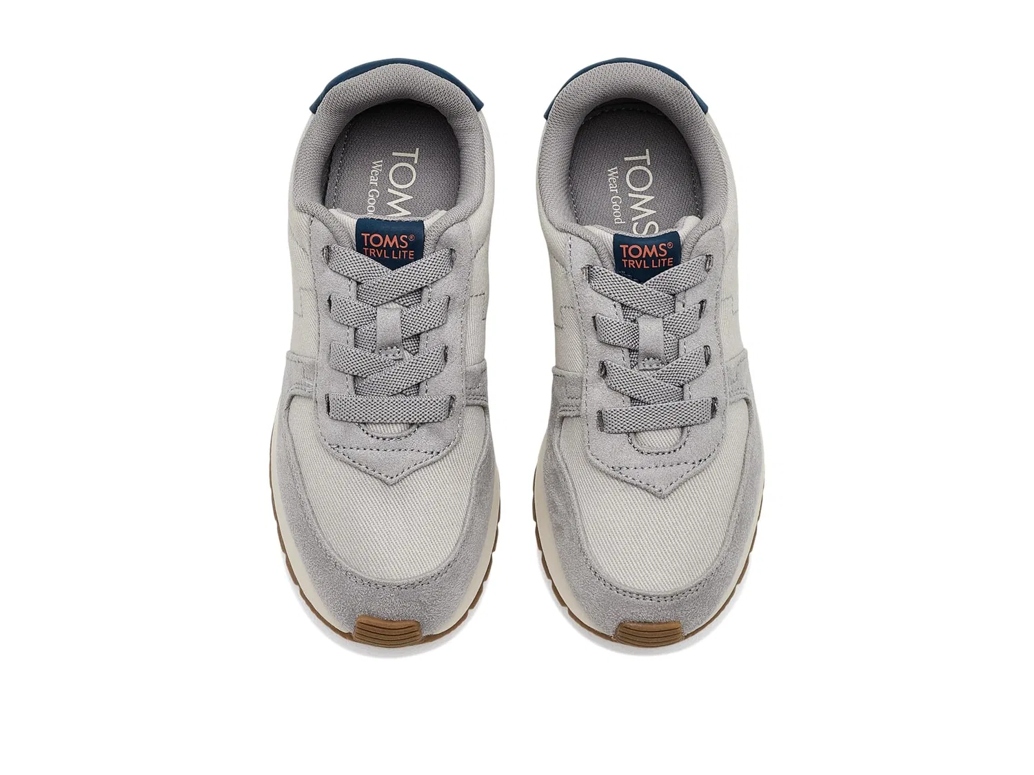 Кроссовки TRVL Lite Retro (для маленьких и больших детей) Toms Kids, Medium Grey — фото 3