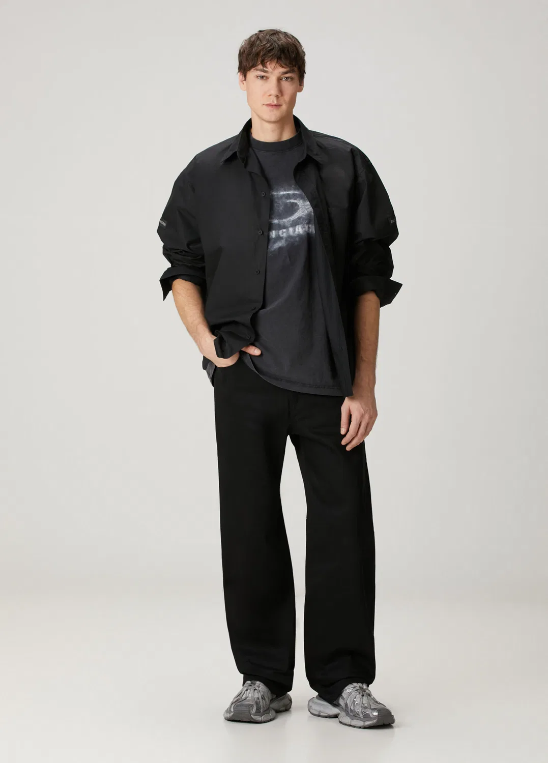 Футболка с логотипом Balenciaga, black — фото 2
