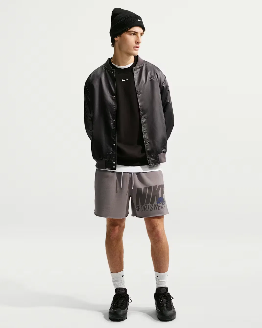 Мужские флисовые шорты Nike Sportswear Club, Pencil Point/Midnight Navy