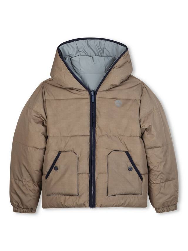 

Детская куртка-пуховик с капюшоном из рипстопа Timberland, Khaki
