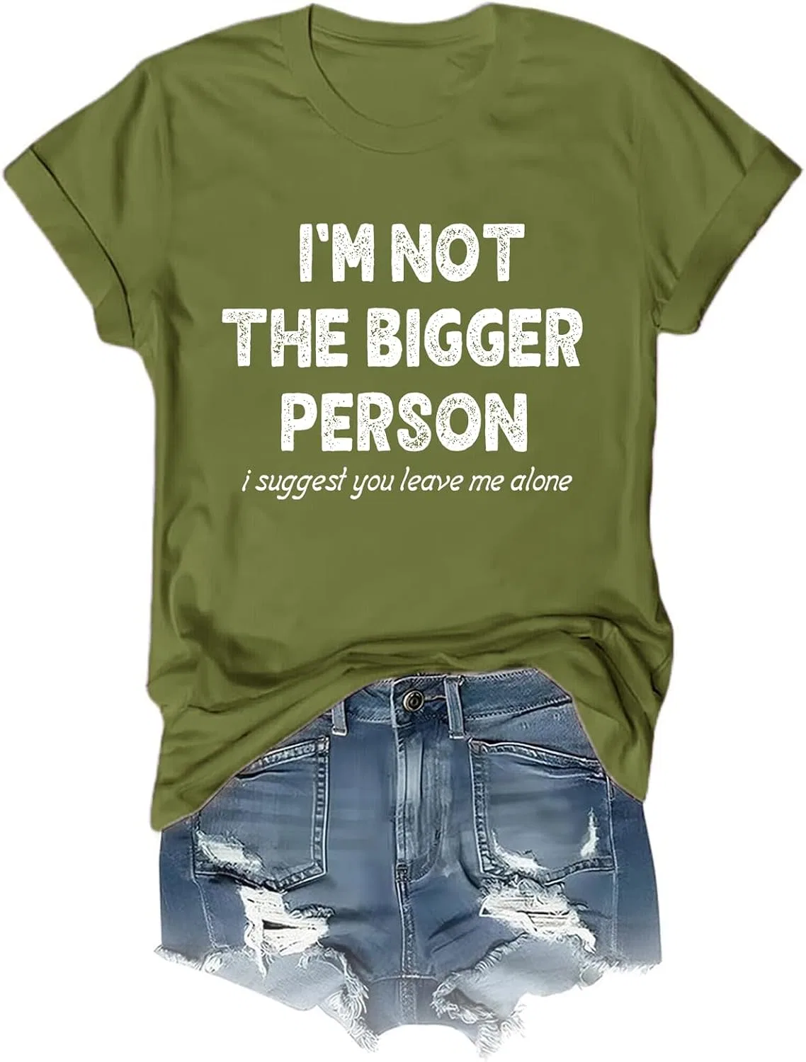Мужская футболка с принтом Retro Casual Short Sleeve Tee, Army Green