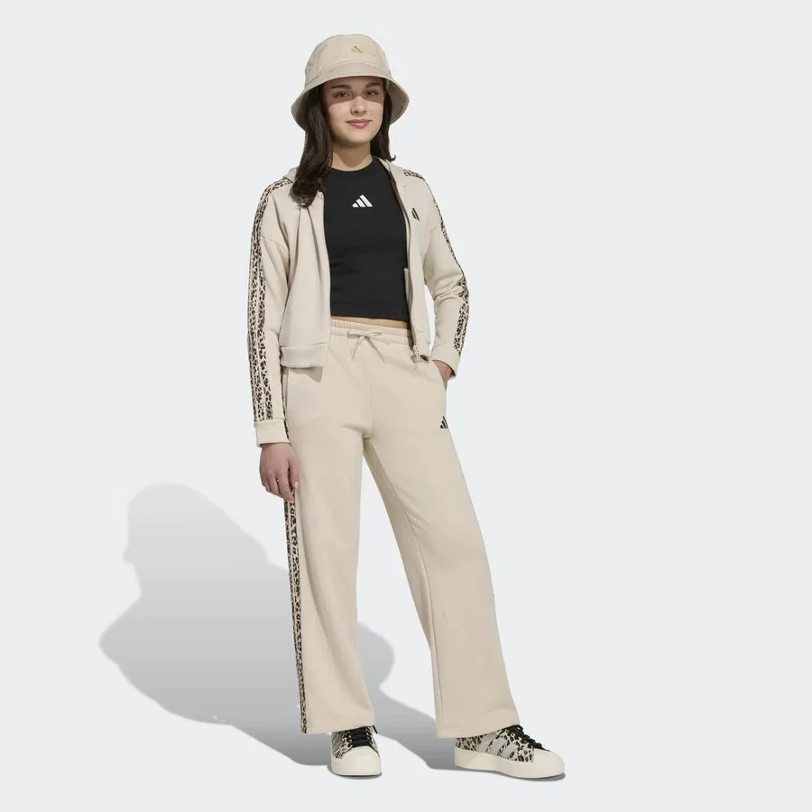 Детский свитшот с капюшоном Seasonals Animal adidas, Кремовый — фото 3
