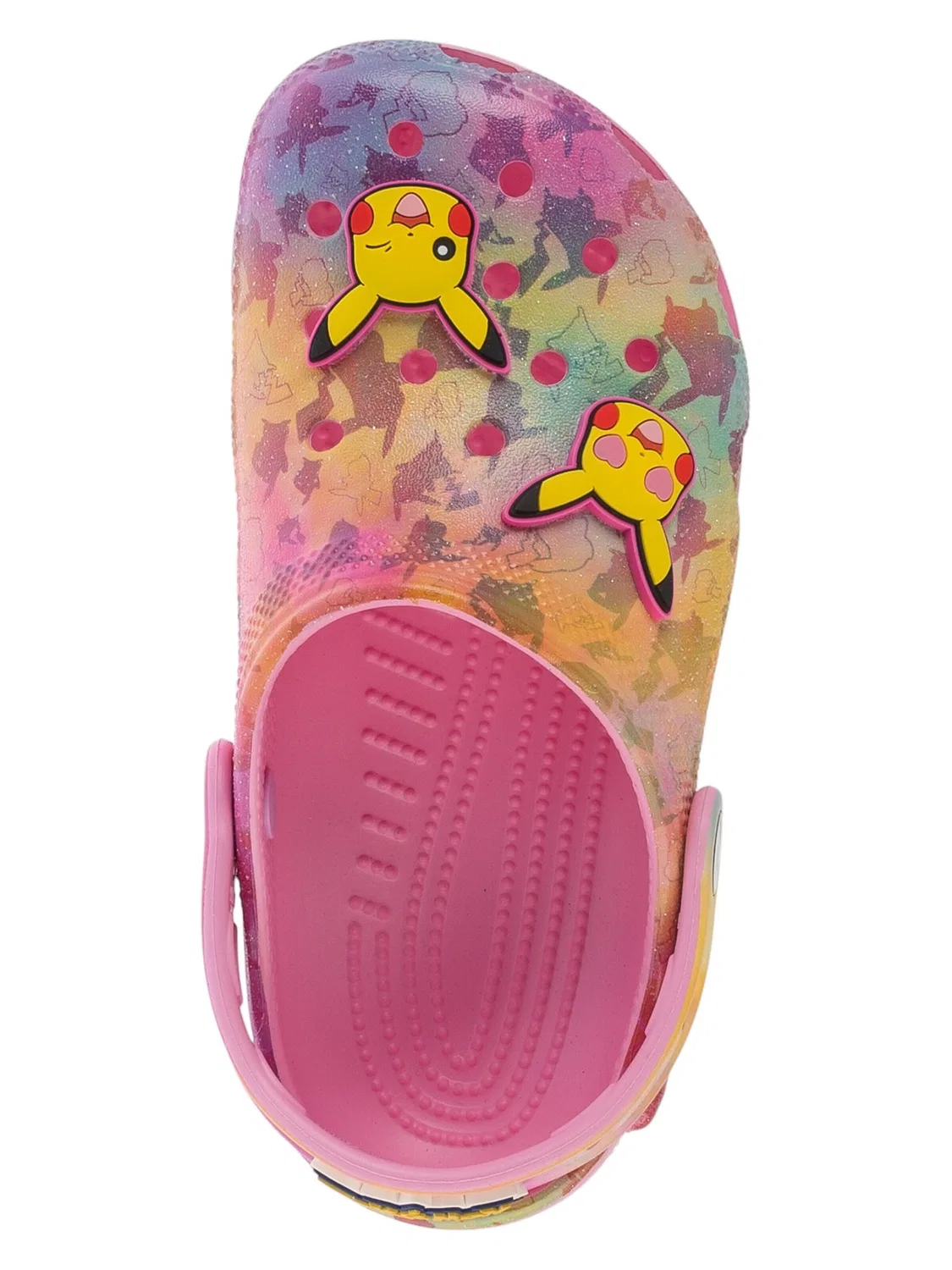 Сандалии Crocs Classic Pikachu Pink Clog K розового цвета — фото 4