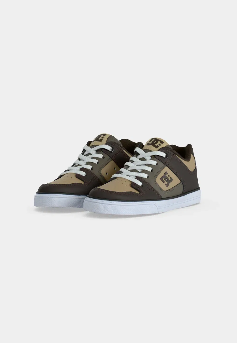 Чисто унисекс - скейтбордистские кроссовки Dc Shoes, Brown/White — фото 3