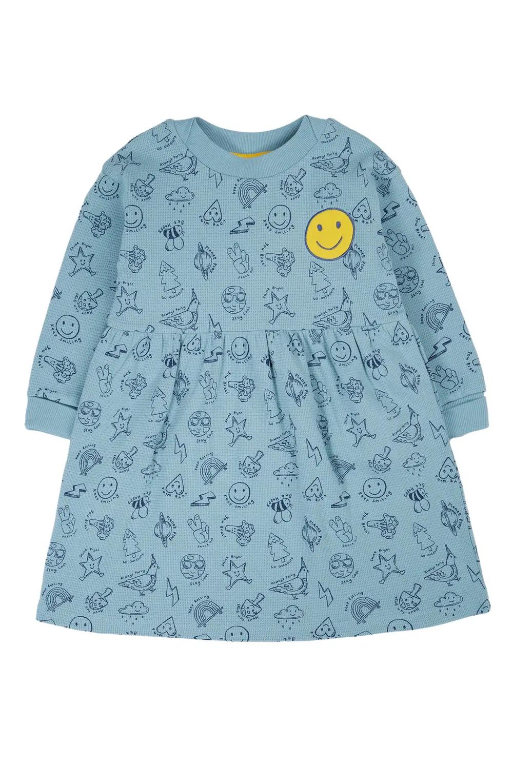 Платье из вафли Easy on Frugi, Blue
