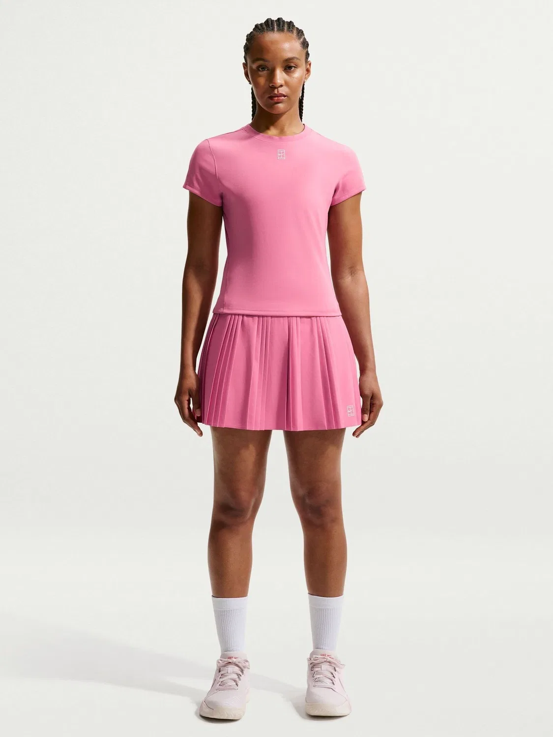 Юбка для тенниса плиссированная Nike Court Advantage, Peony Pink