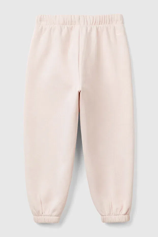 Детские спортивные штаны для девочек с принтом United Colors Of Benetton, Pink — фото 2