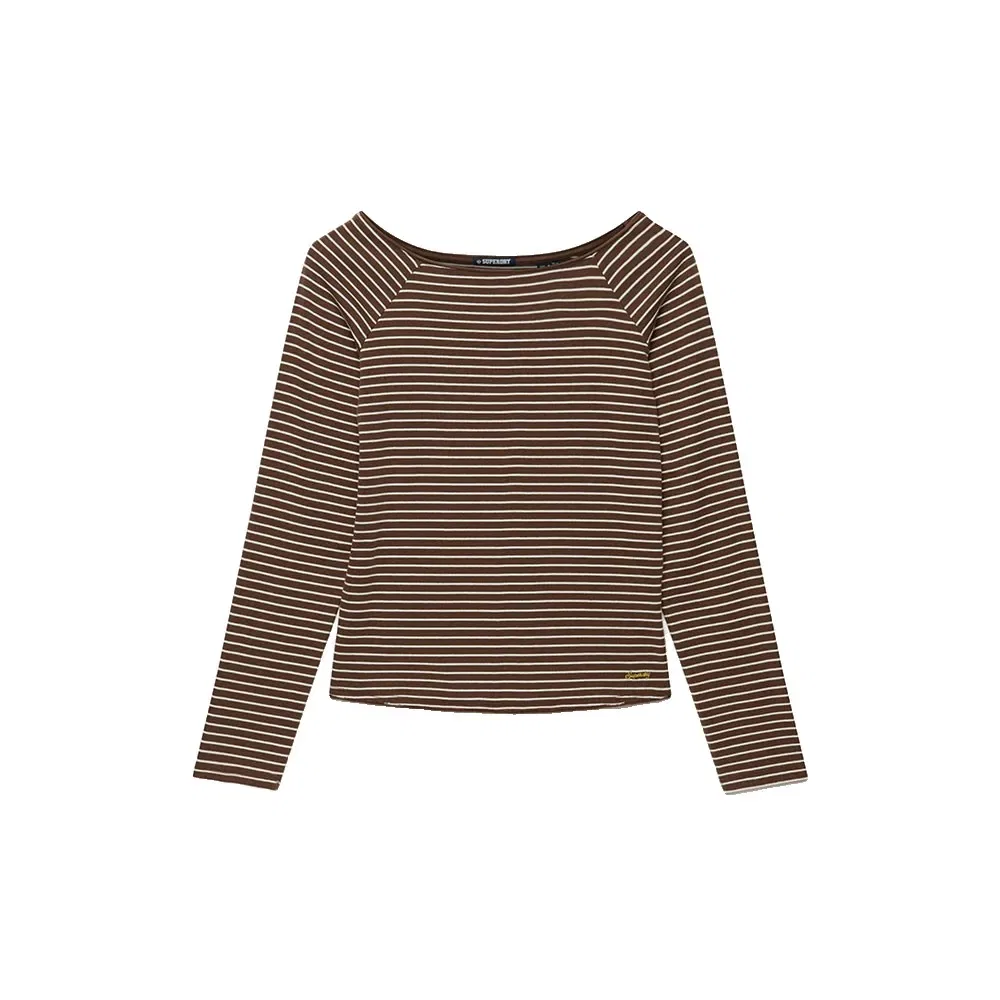 Женская футболка с рукавом Bardot Superdry, Brown — фото 3