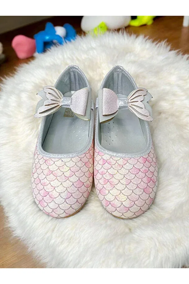 Детские балетки для девочек с ортопедической стелькой Pediashoes, Pink — фото 4