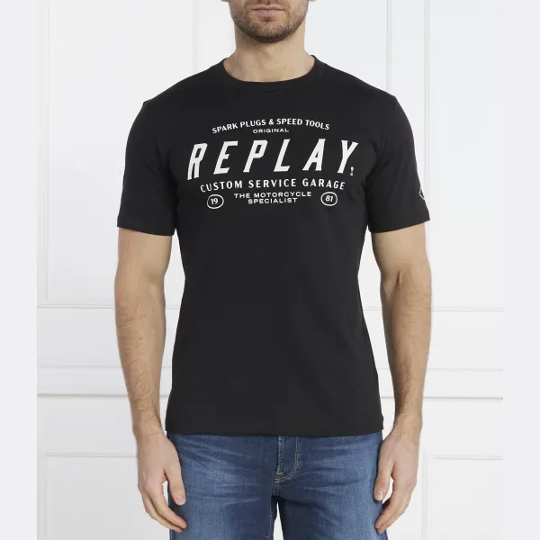 

Футболка стандартного кроя Replay, черный